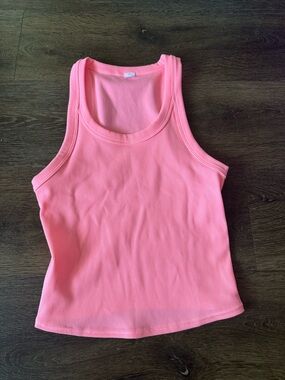 ALO Yoga Neon Bubblegum Pink Tank Top